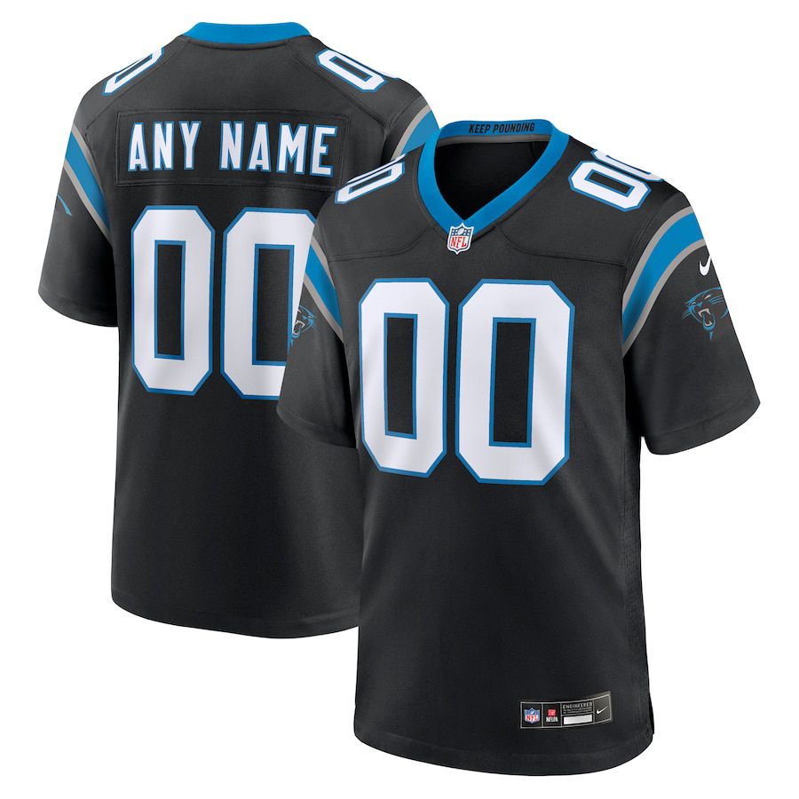 Men Carolina Panthers Nike Black Custom Game NFL Jersey->carolina panthers->NFL Jersey